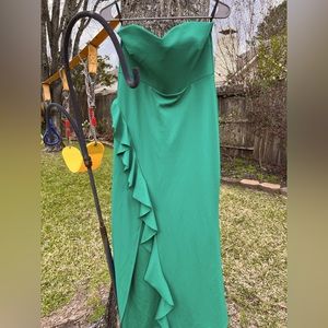 Non brand szM green sweetheart strapless dress